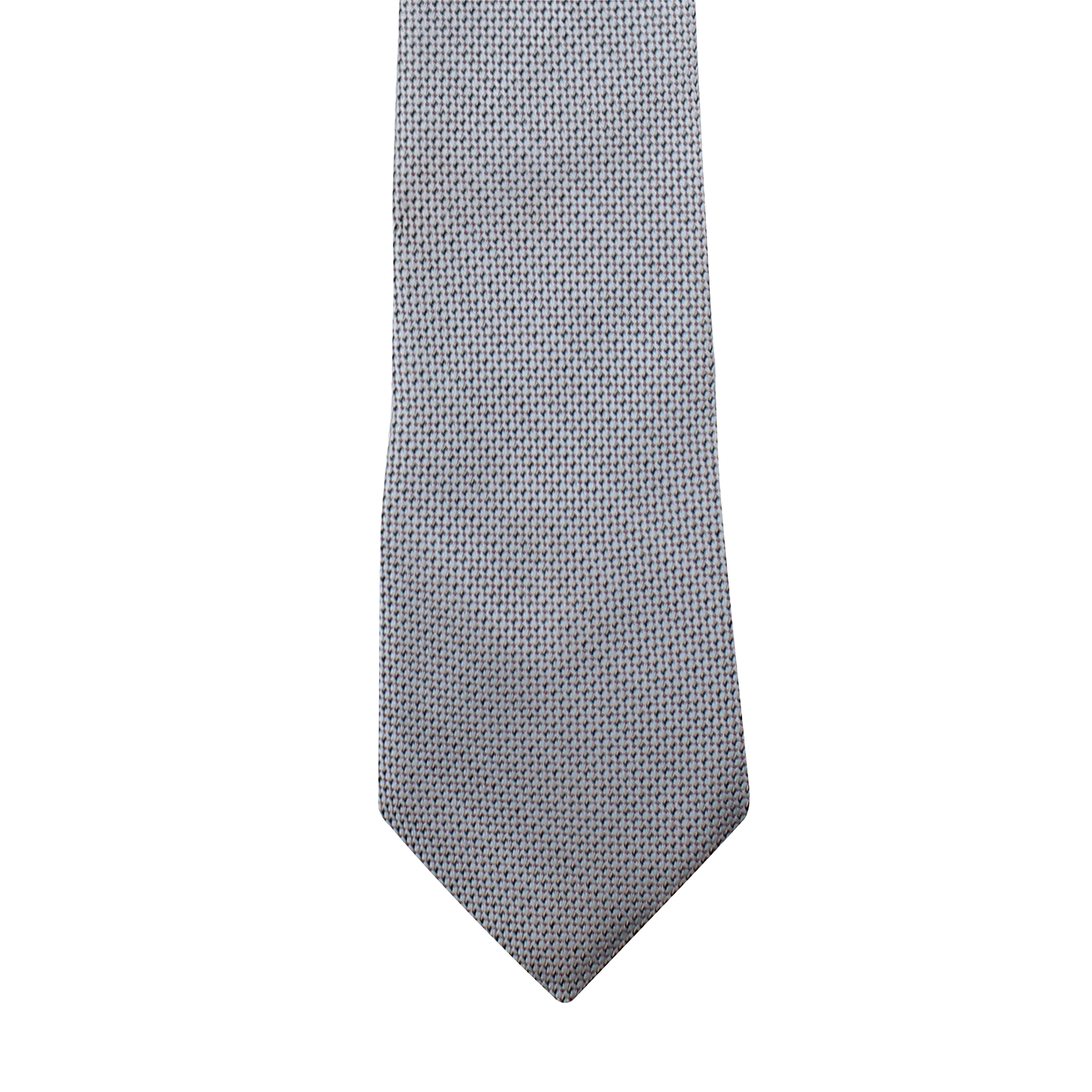 Kovove Grey Polka Dot Necktie and Pocket Square Gift Box