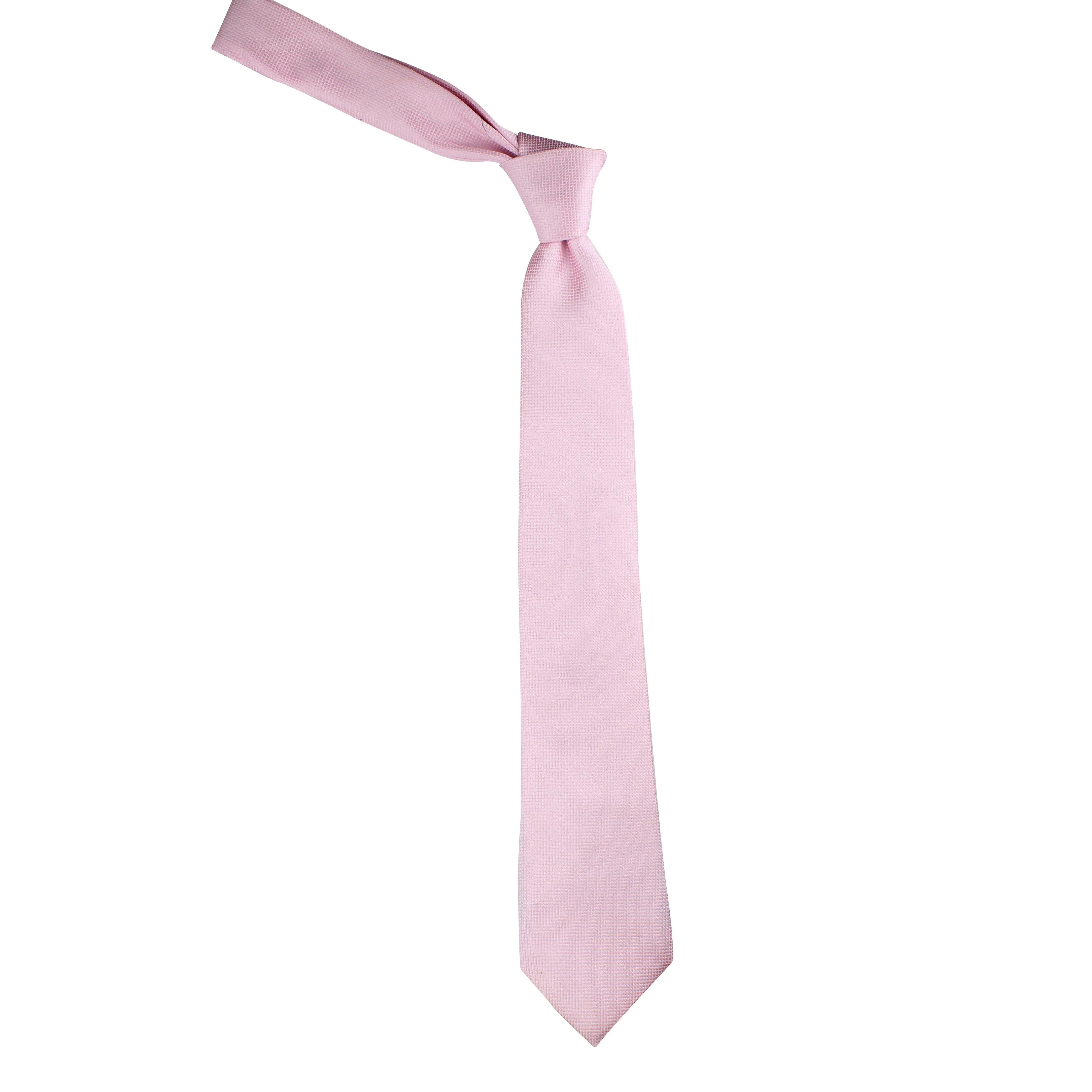 Kovove Pink Checkered Necktie and Pocket Square Gift Box