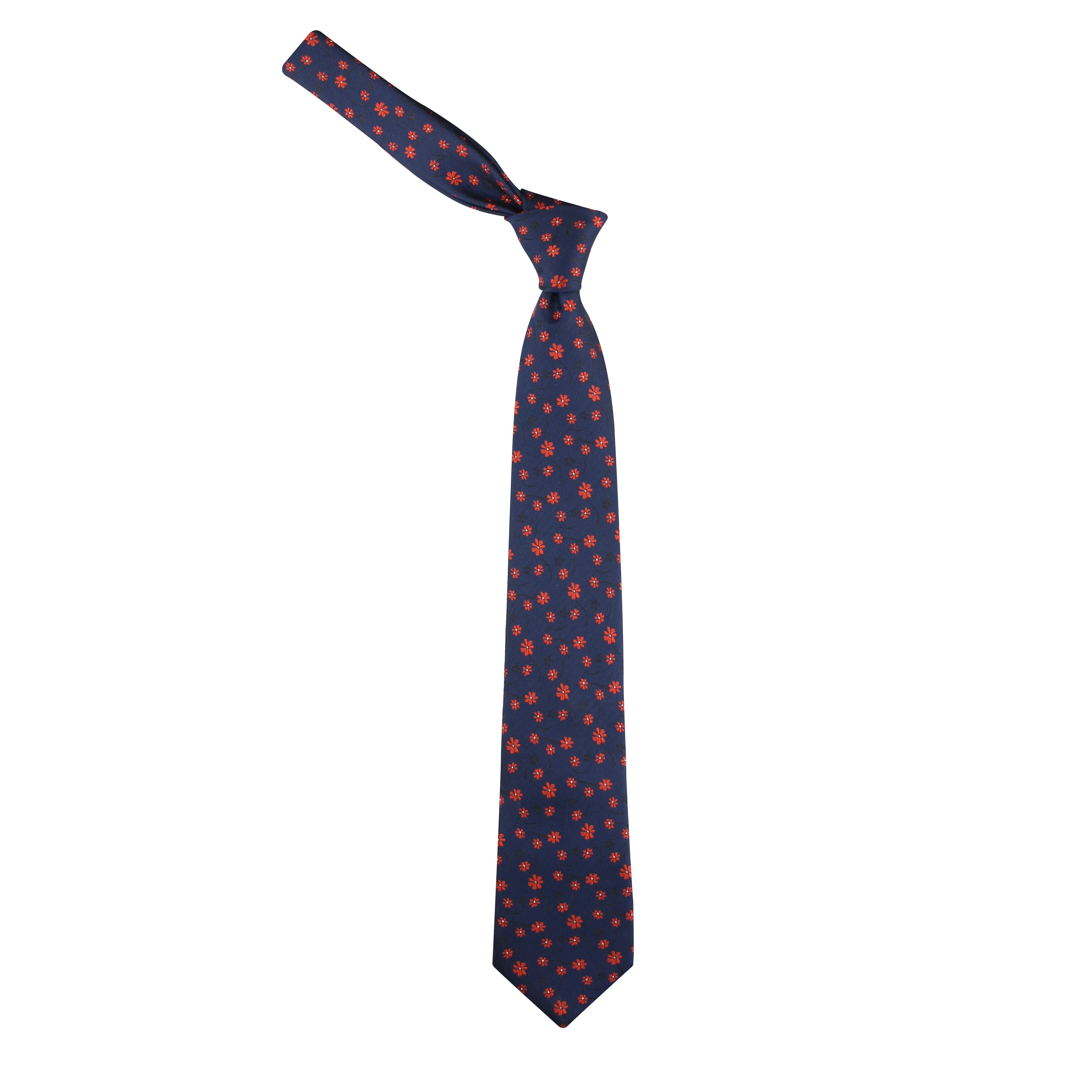 Kovove The Enchanting Floral Blue Necktie For Men