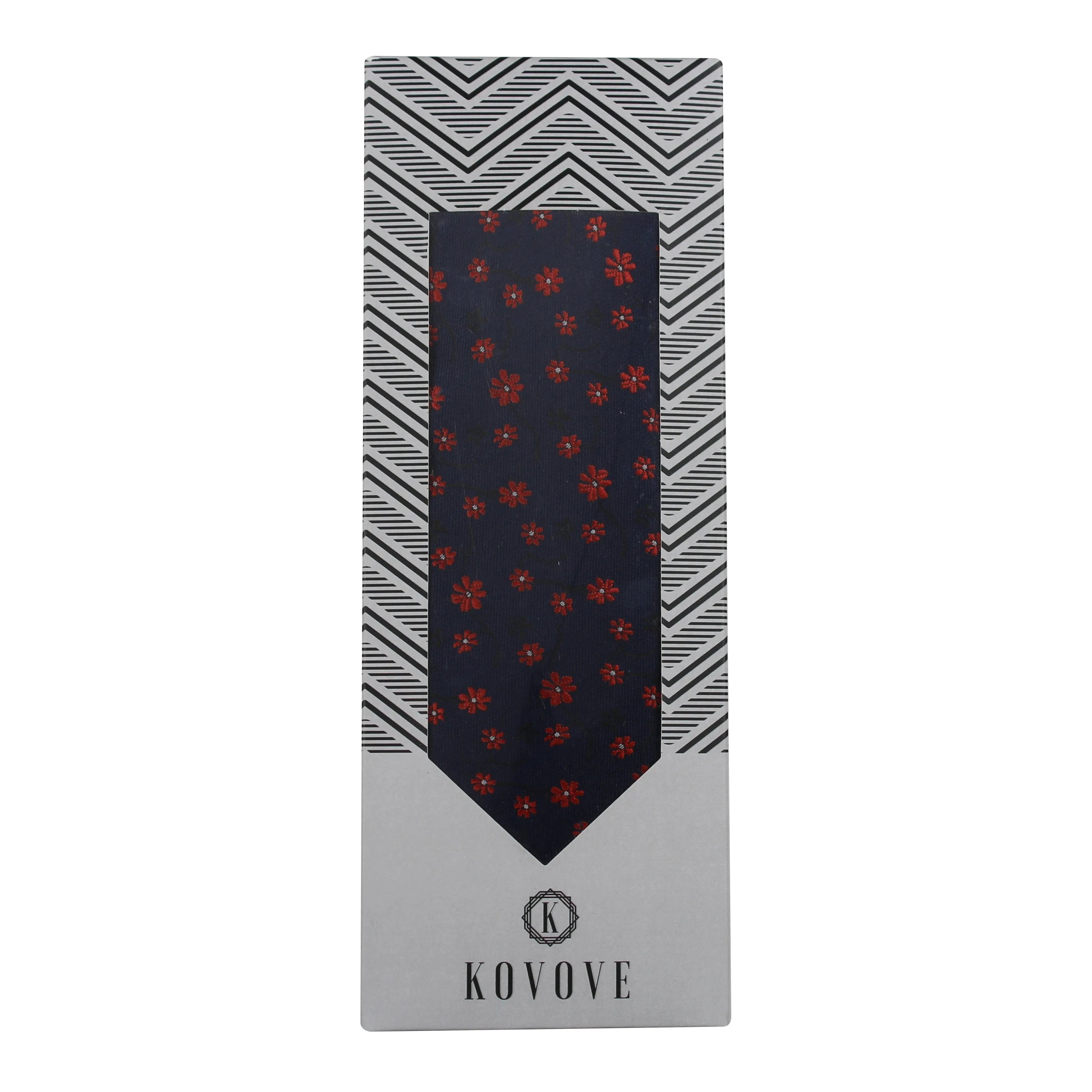 Kovove The Enchanting Floral Blue Necktie For Men