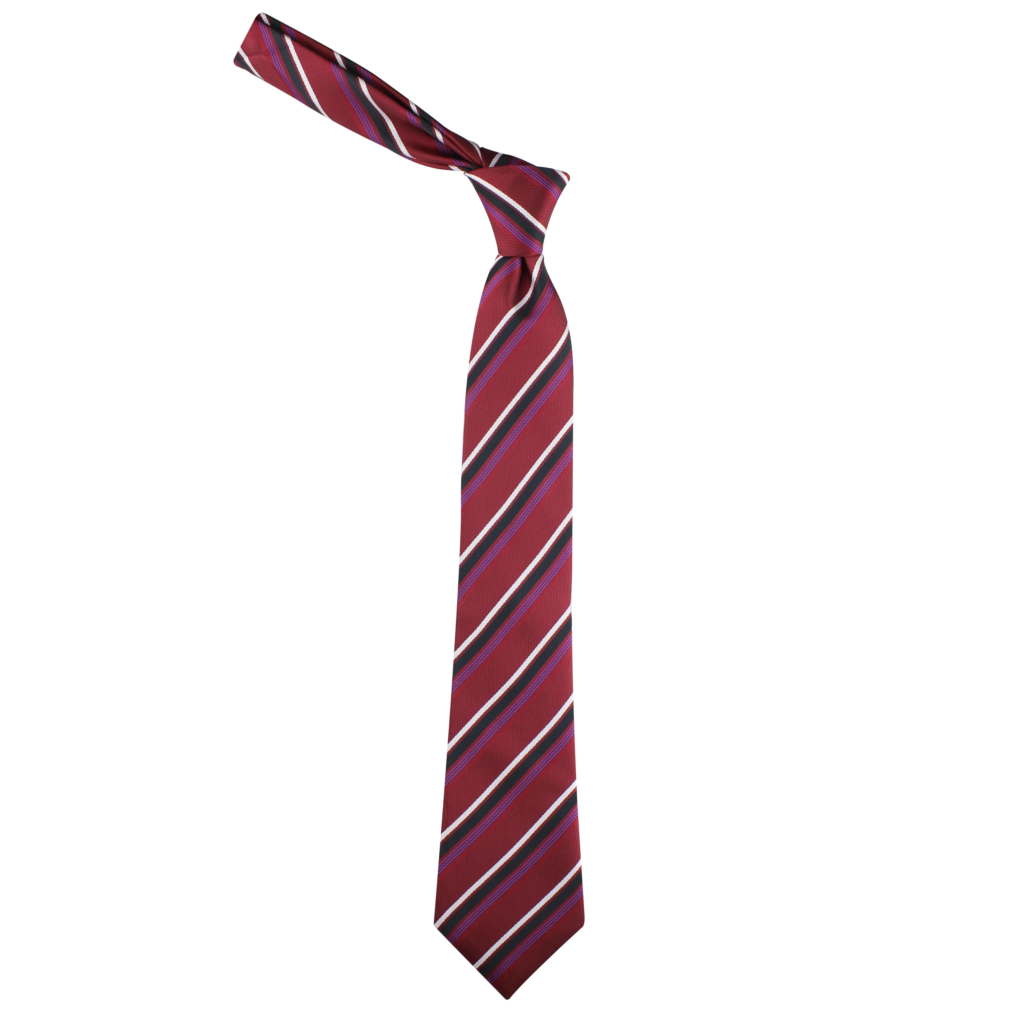 Kovove The Striped Mantra Red Necktie For Men