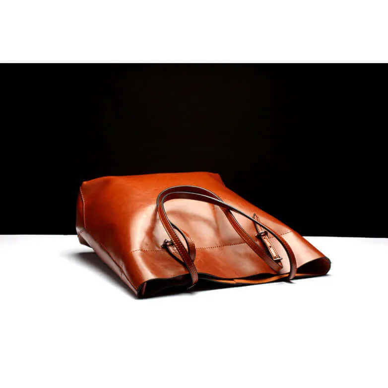 Leather Shoulder Tote Bag - Versatile Women's Bag NZ