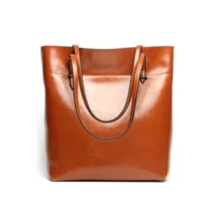 Leather Shoulder Tote Bag - Versatile Women's Bag NZ