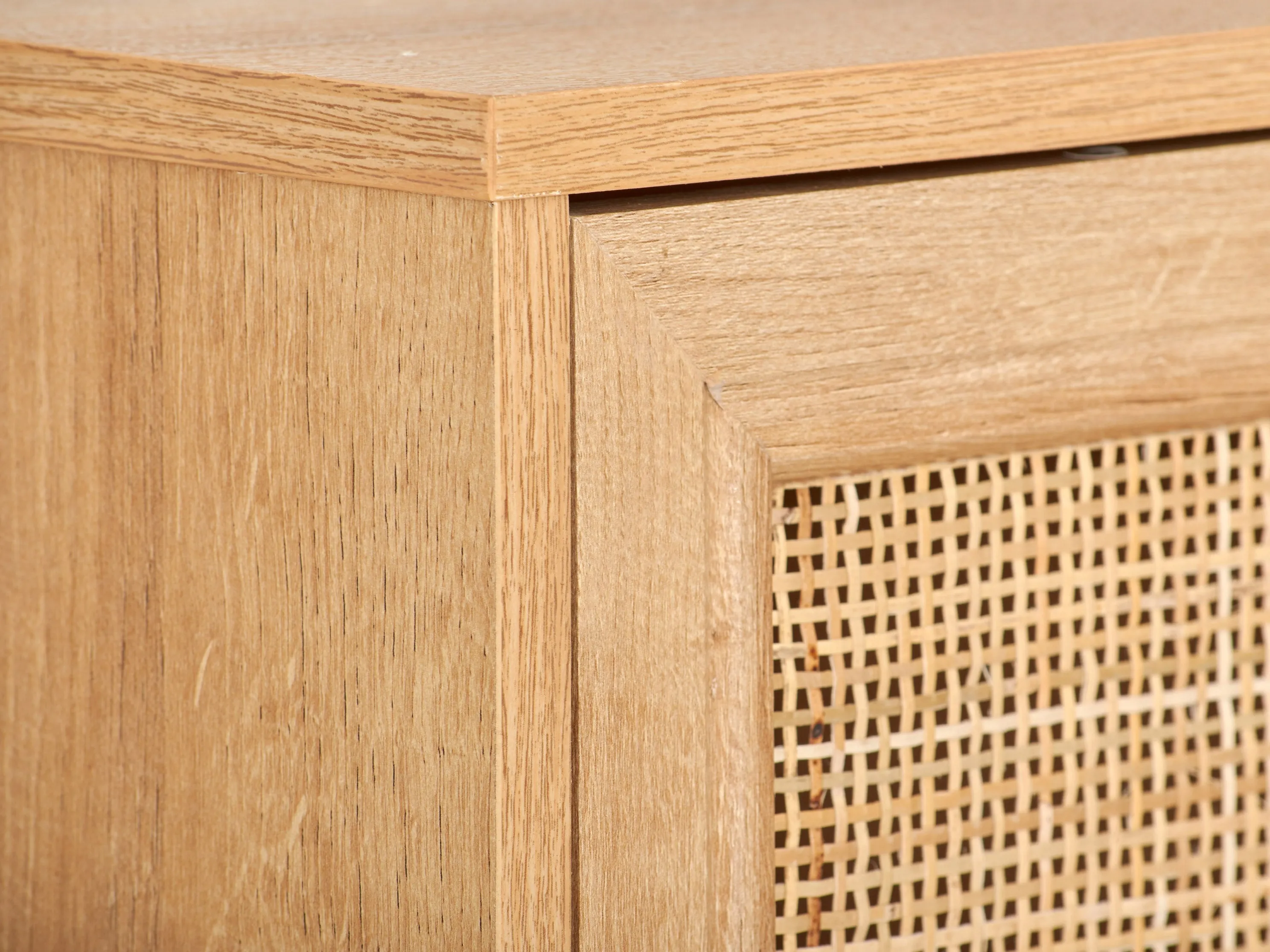 Light Brown Wood Sideboard Buffet