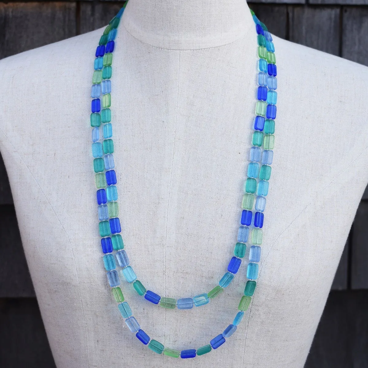 Long Beaded Necklace, 7 Ways to Wear, Trilogy 60"