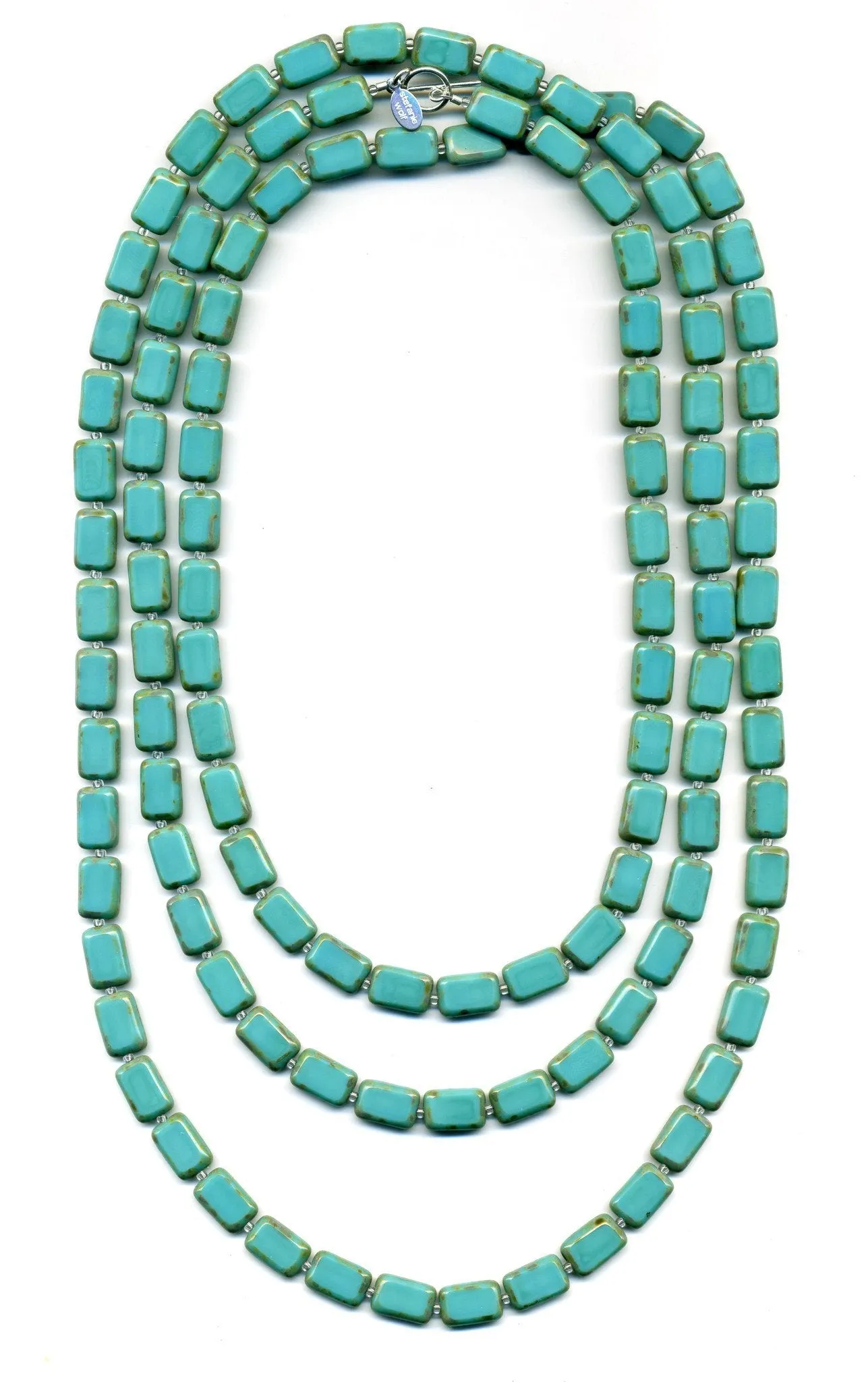 Long Beaded Necklace, 7 Ways to Wear, Trilogy 60"