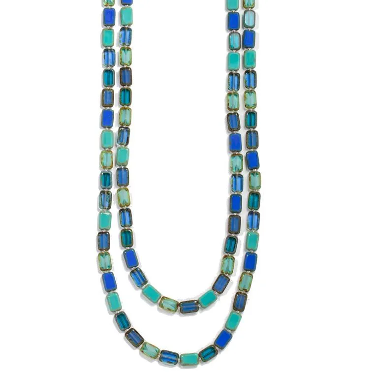 Long Beaded Necklace, 7 Ways to Wear, Trilogy 60"