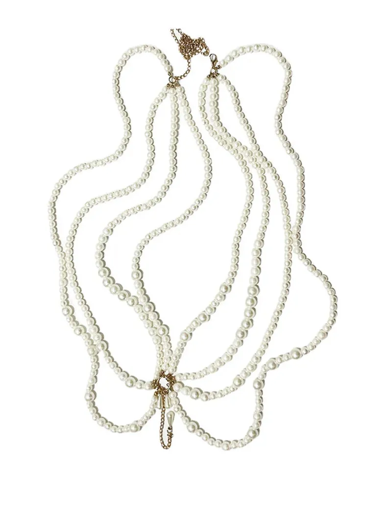 Madam Butterfly's Pearl Waist Chain