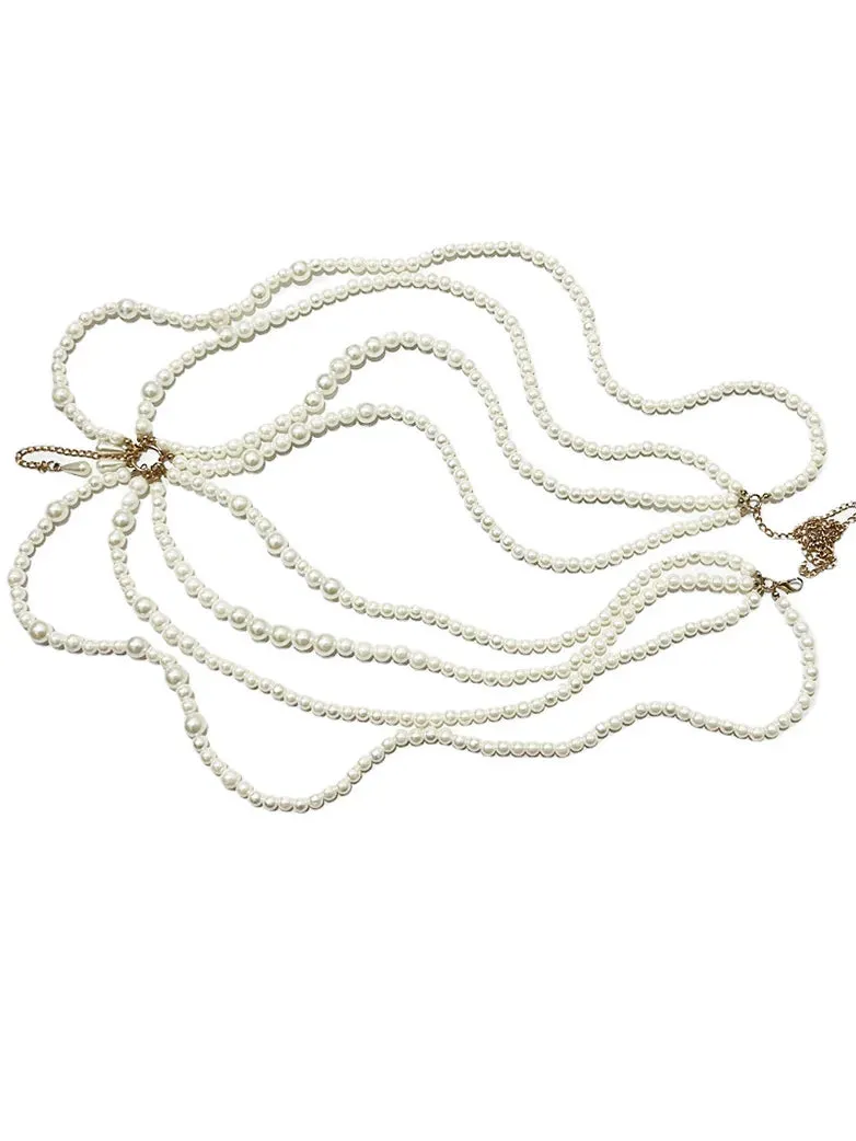 Madam Butterfly's Pearl Waist Chain