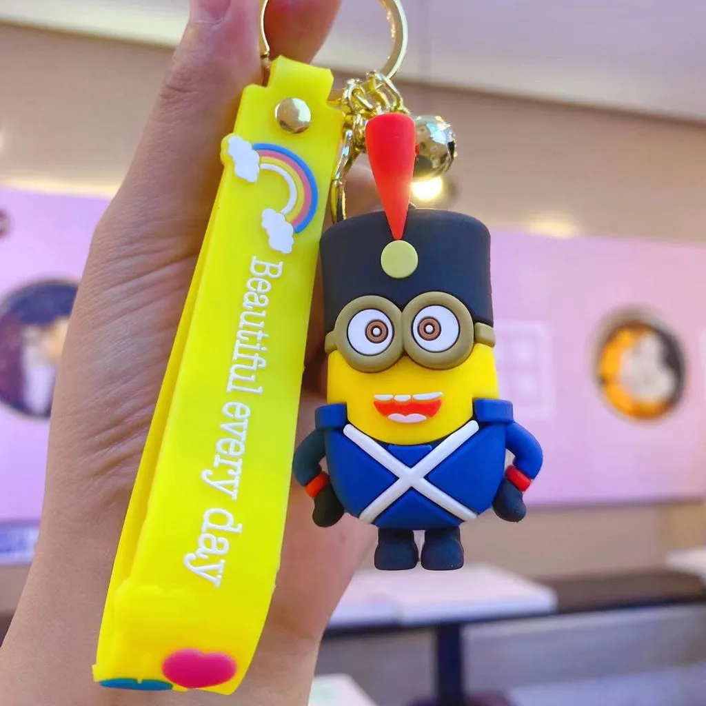 Minion Army Soldier | Silicone Lanyard Keychain |