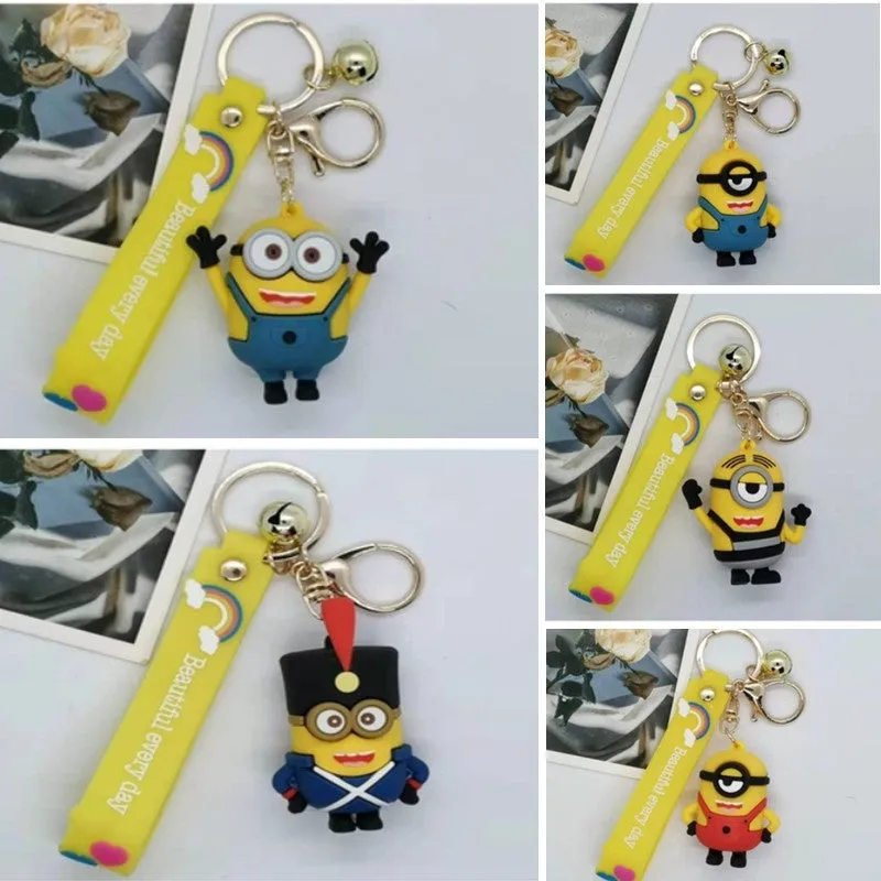 Minion Frank | Silicone Lanyard Keychain |