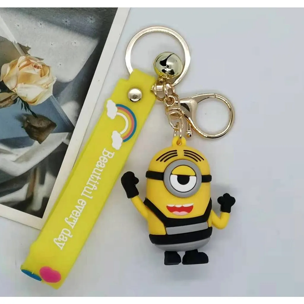 Minion Frank | Silicone Lanyard Keychain |