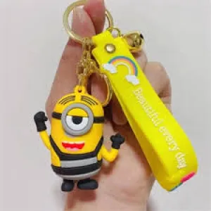 Minion Frank | Silicone Lanyard Keychain |