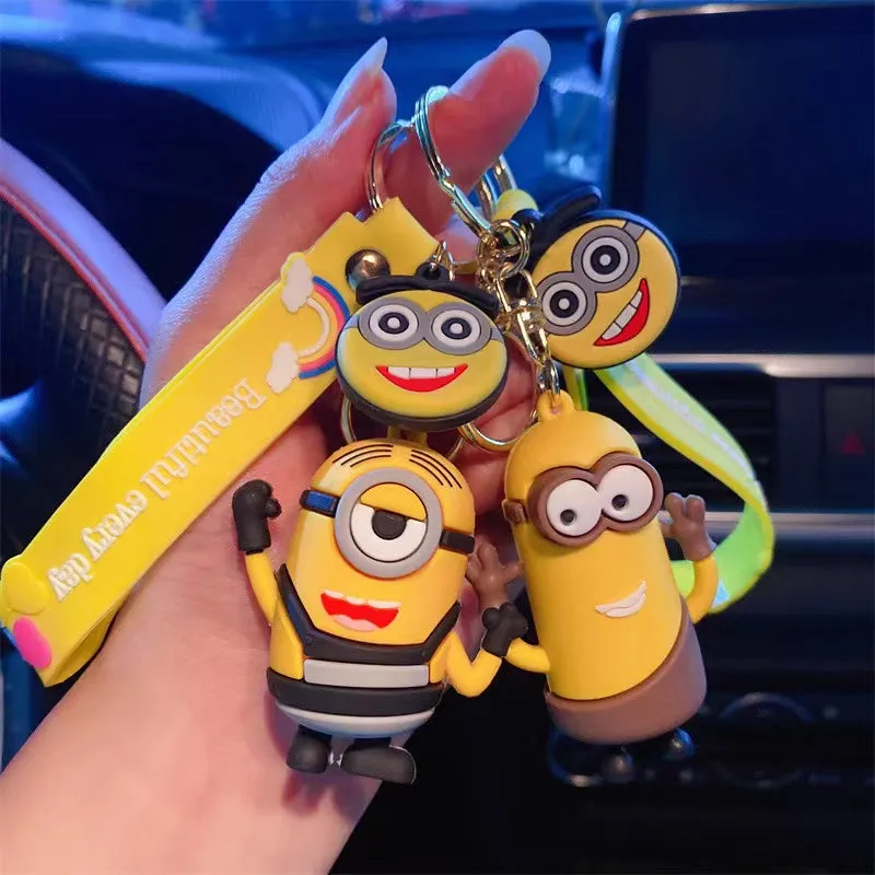 Minion Frank | Silicone Lanyard Keychain |