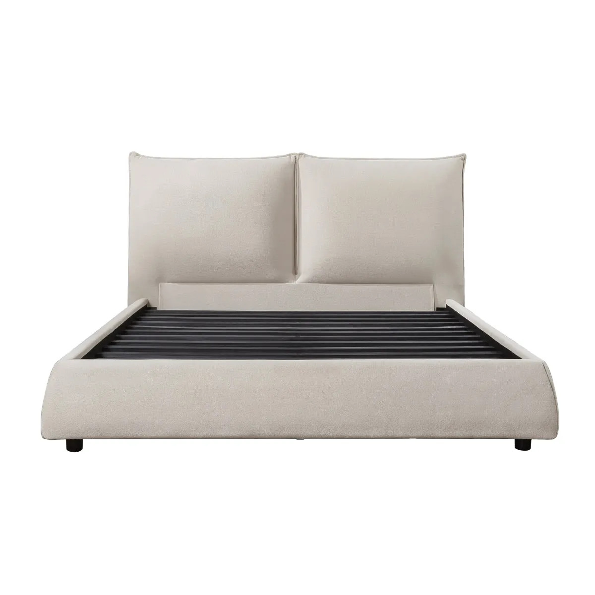 Modern Chenille Upholstered King Size Bed