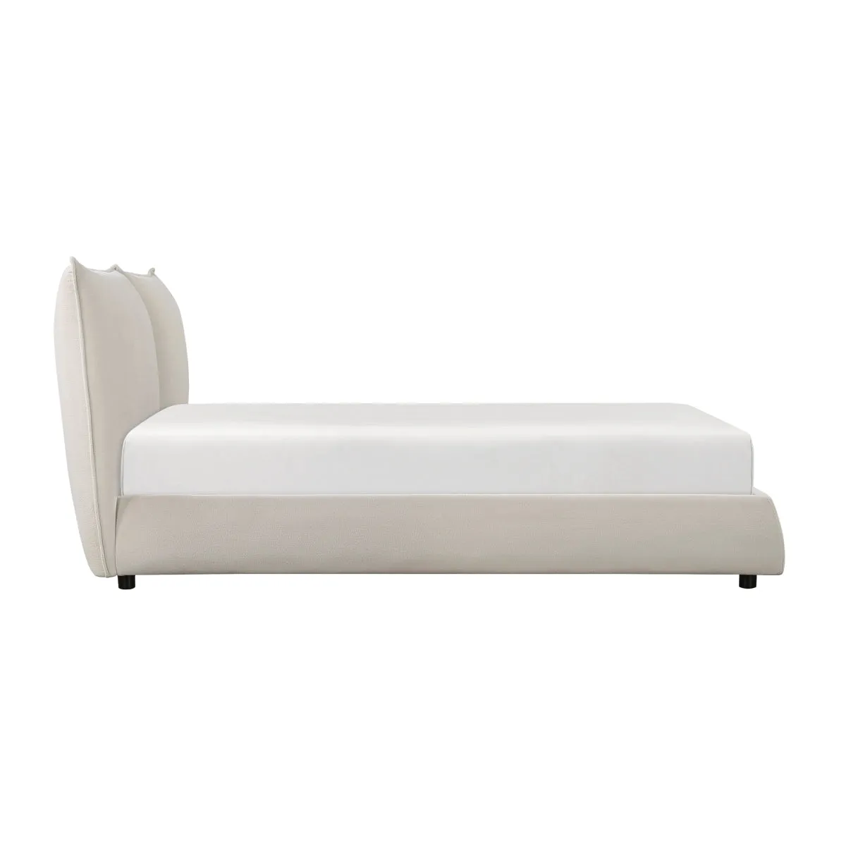 Modern Chenille Upholstered King Size Bed