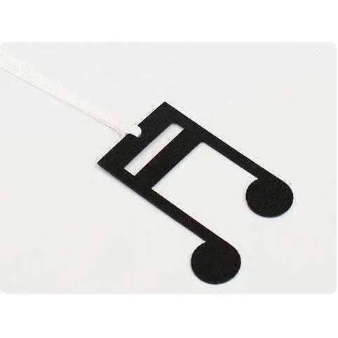 Music Themed Black Music Note Bookmarks