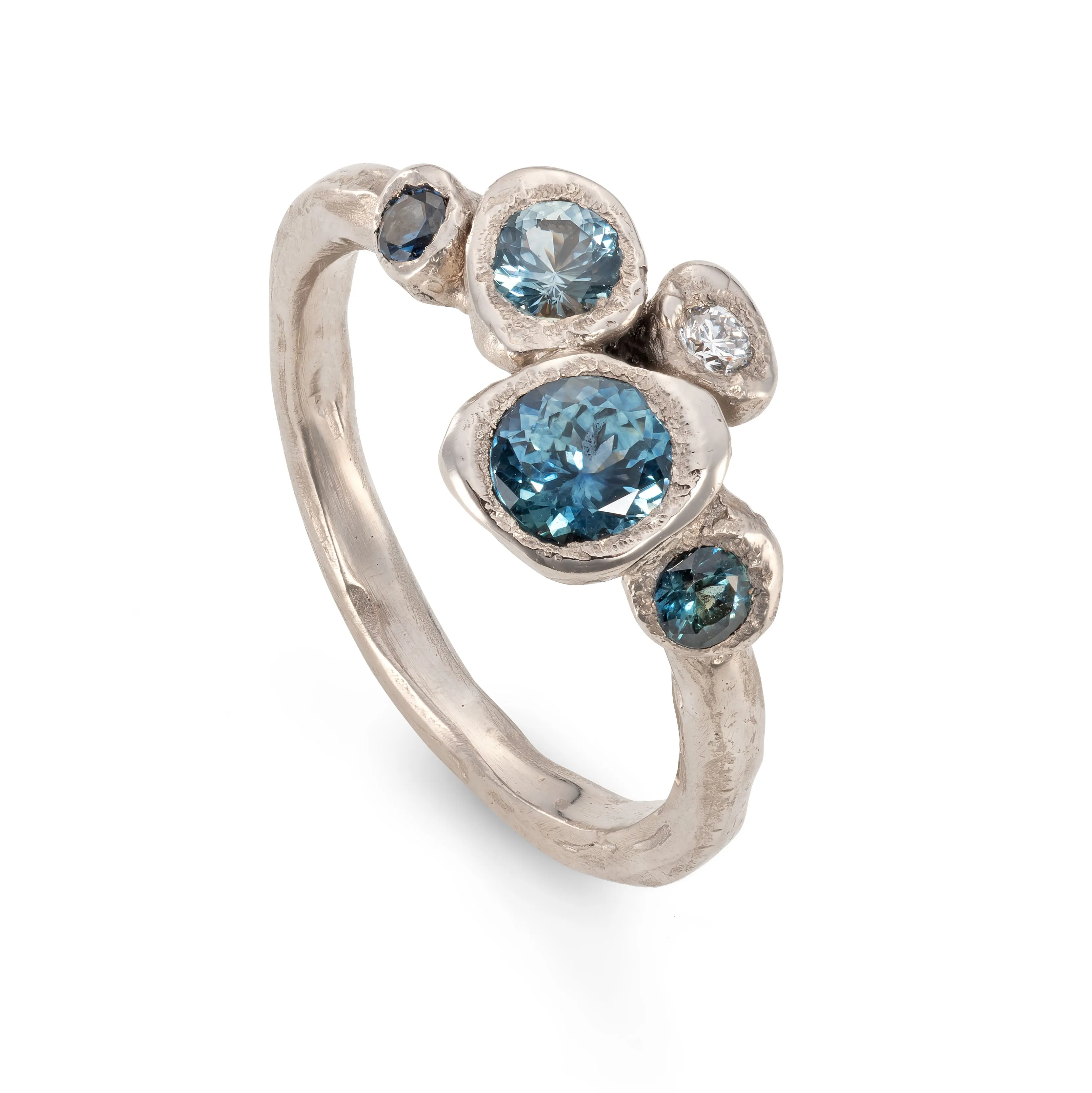 Ocean Stone Sapphire Carn Ring