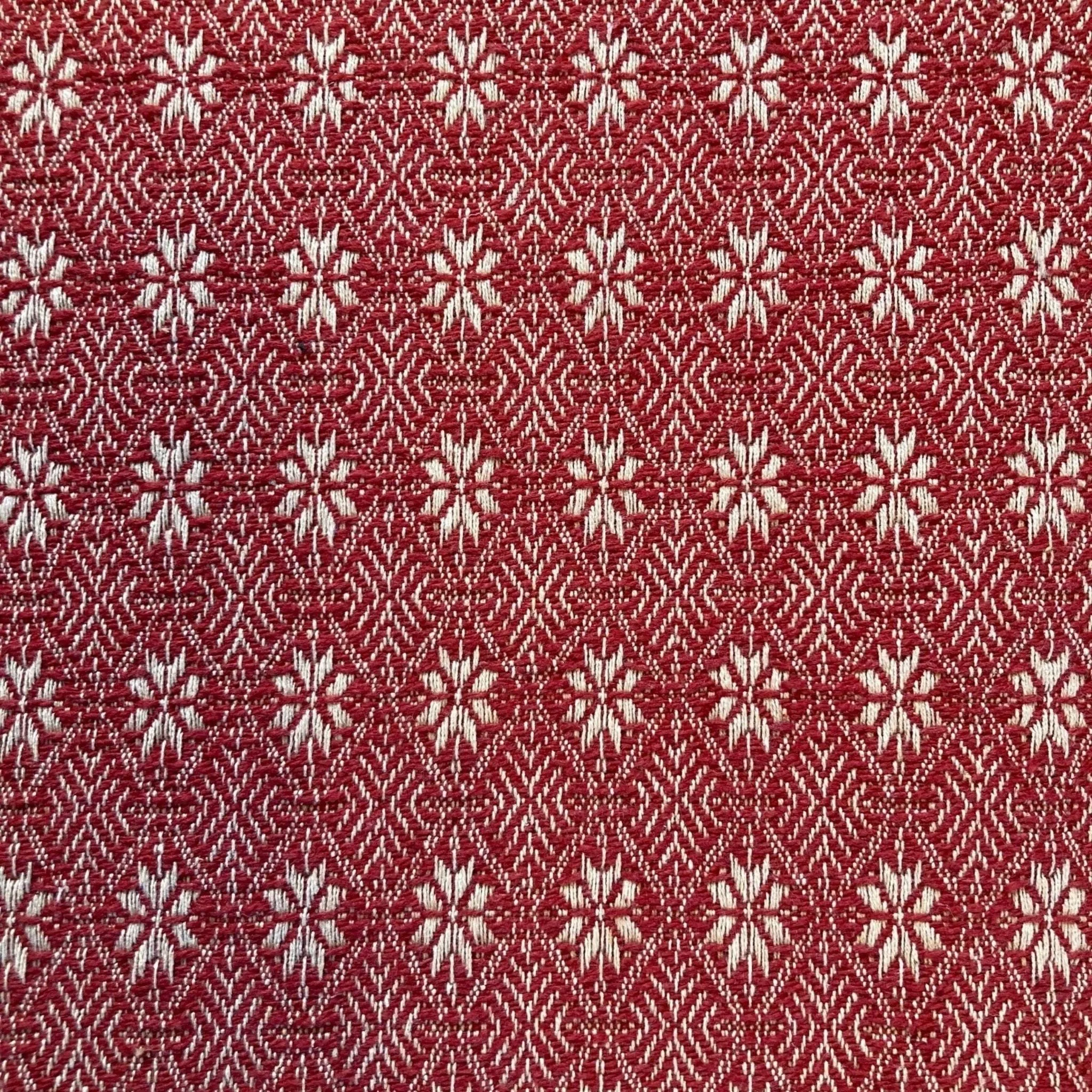 Packsville Rose Cranberry and Linen Woven Standard Sham 20x30"