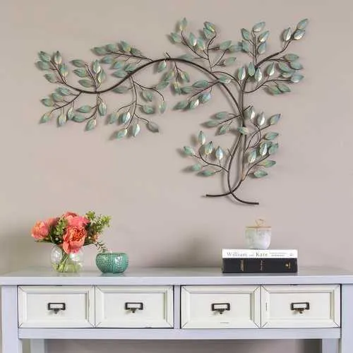 Patina Tree Branch Metal Wall Decor