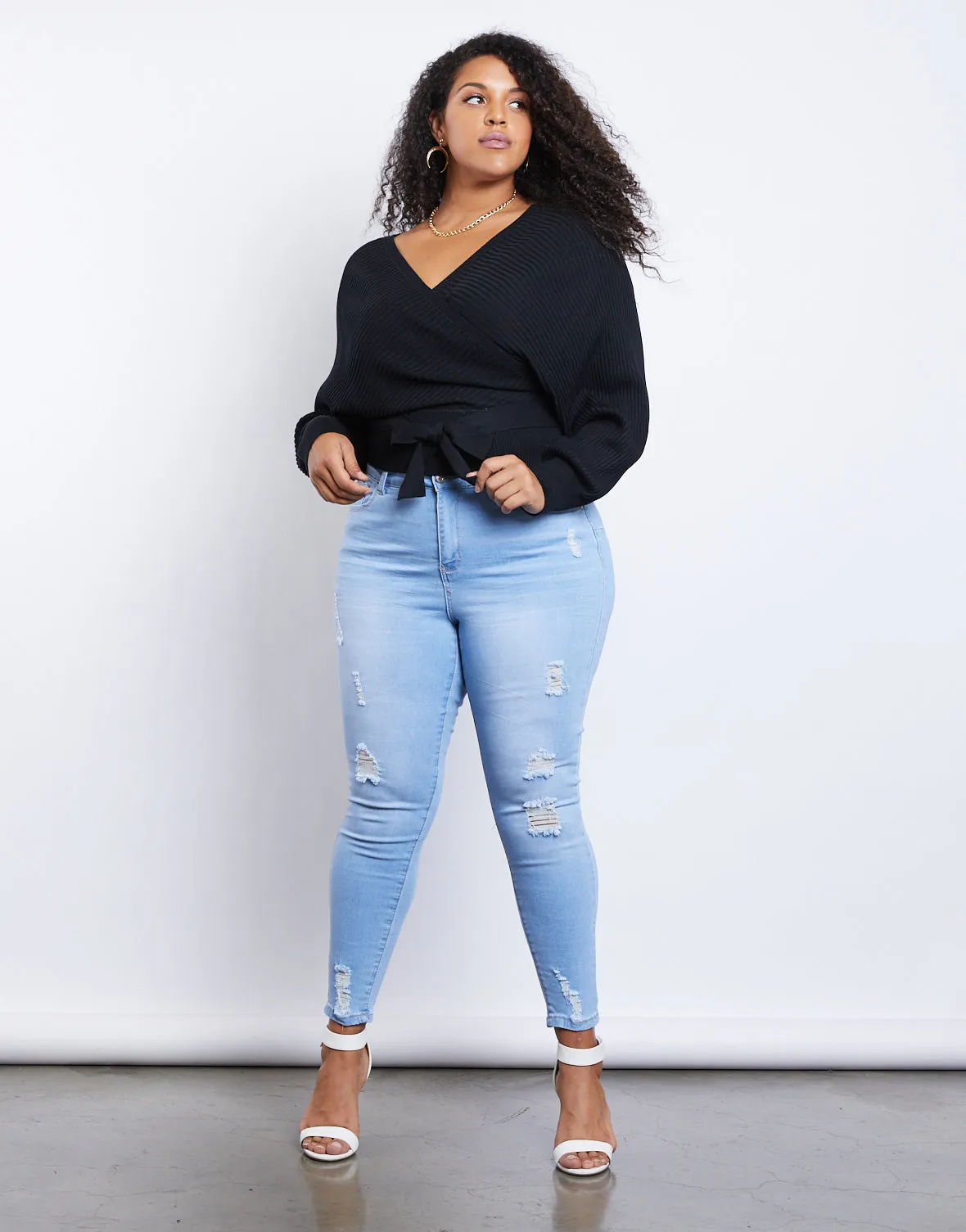 Plus Size Leigh V-Neck Sweater