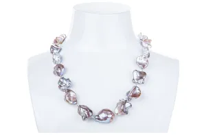 Purple Freshwater Keshi Pearl Necklace