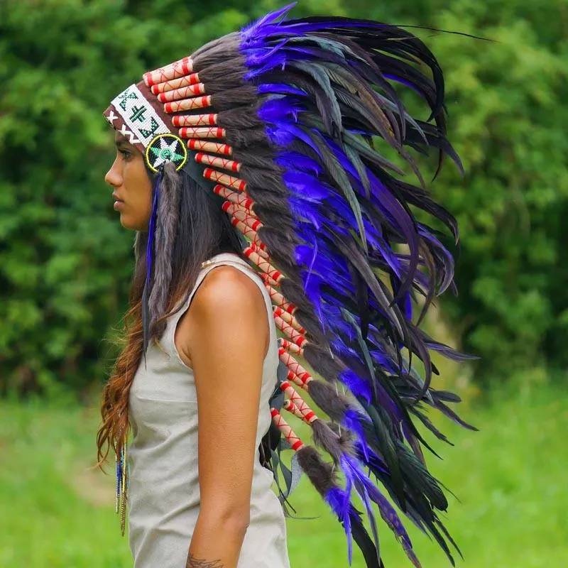 Purple Indian Headdress - 95cm