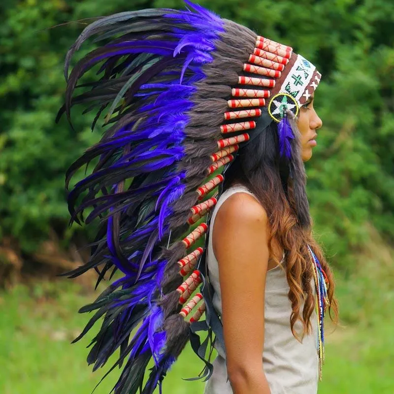 Purple Indian Headdress - 95cm