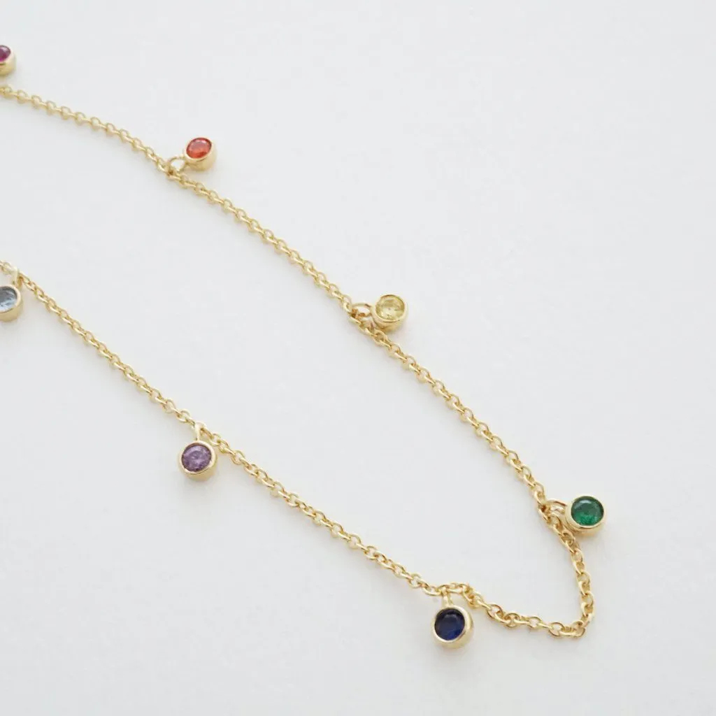 Rainbow Crystal Stardust Necklace