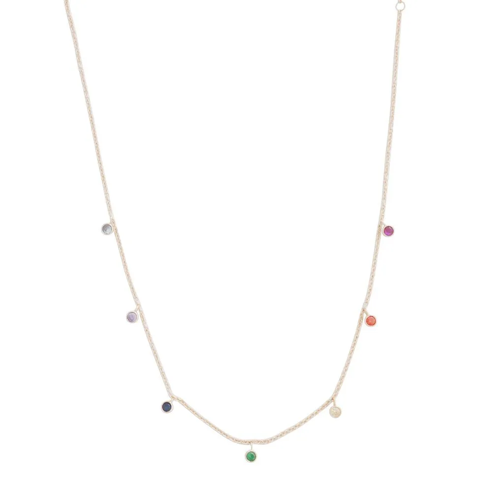 Rainbow Crystal Stardust Necklace