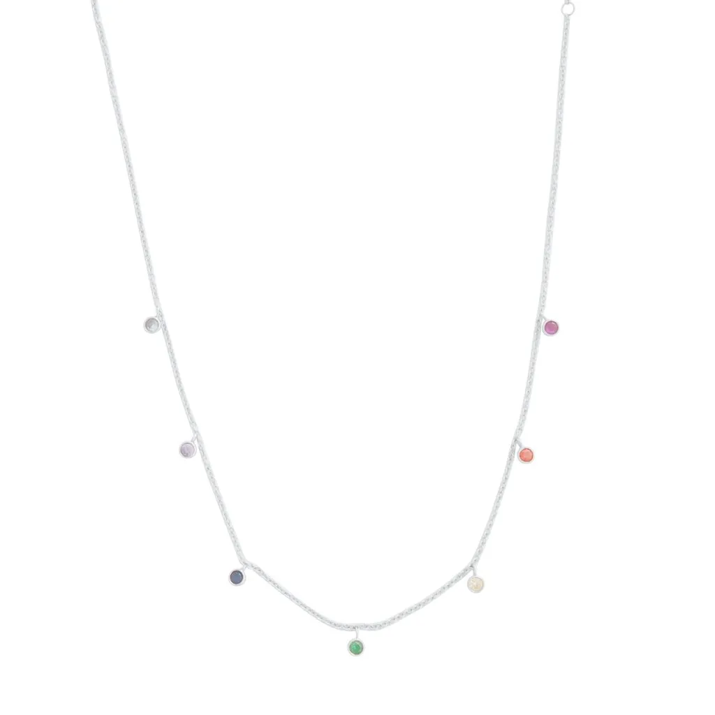 Rainbow Crystal Stardust Necklace