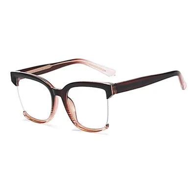 Ralferty Women's  Semi Rim Square Oversized Tr 90 Acetate Eyeglasses