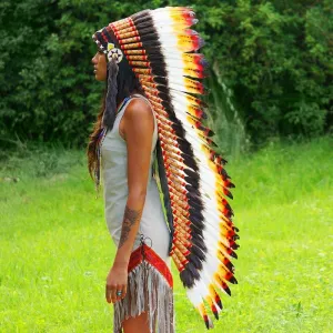 Rasta Style War Bonnet - 130cm