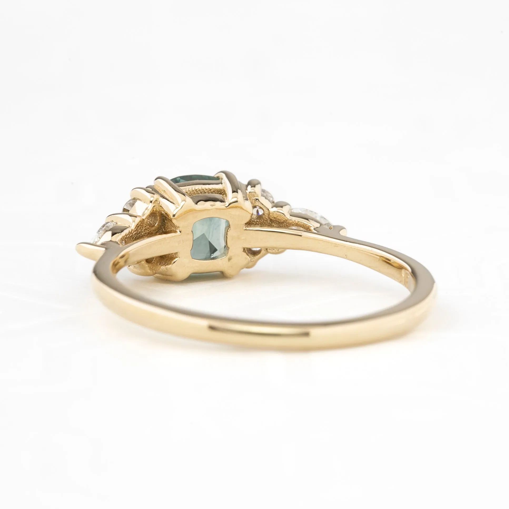 Remi Ring 0.79ct Mint Green Montana Sapphire, 14k Yellow Gold (One of a kind)