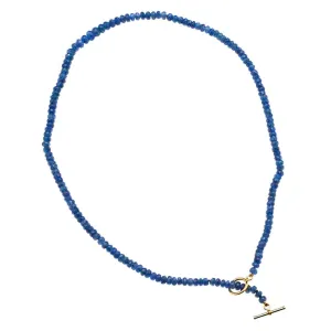 Sapphire Beads & 14K w/ Toggle Clasp