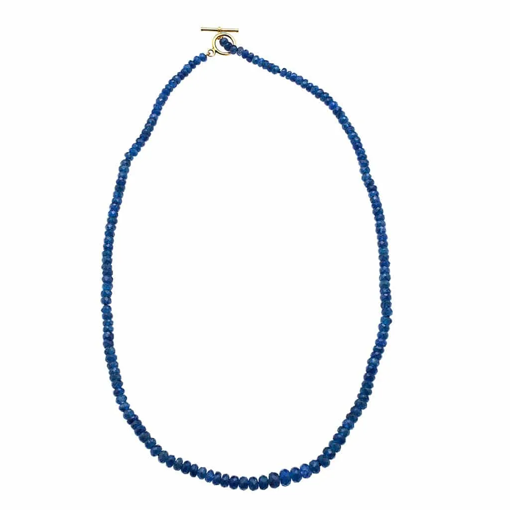 Sapphire Beads & 14K w/ Toggle Clasp