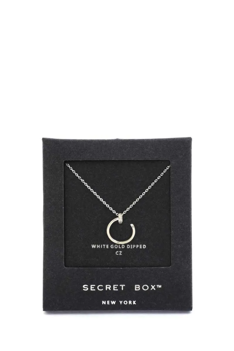 Secret Box Nail Charm Necklace