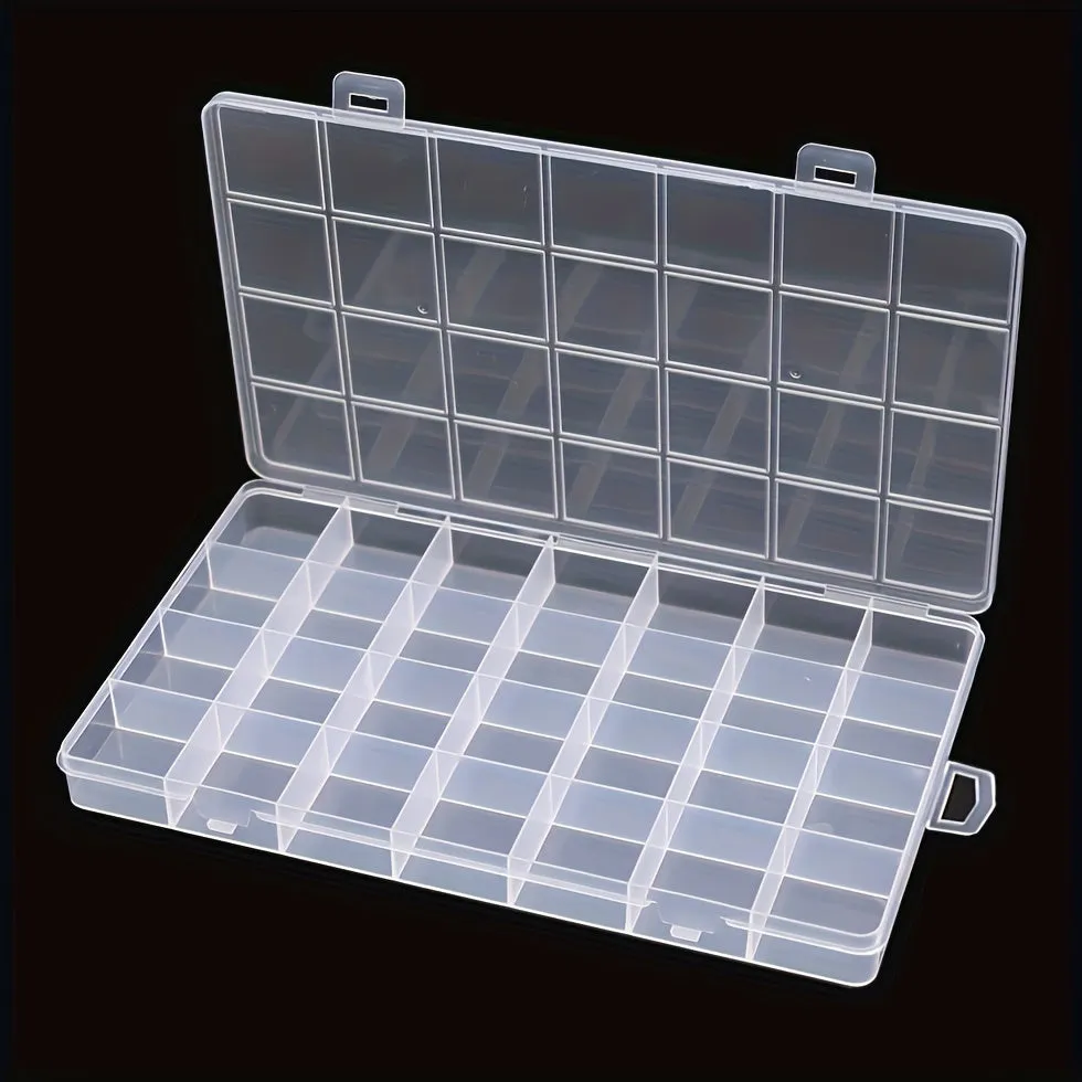 Single Durable 28 Grid Jewelry Organizer and Display Box