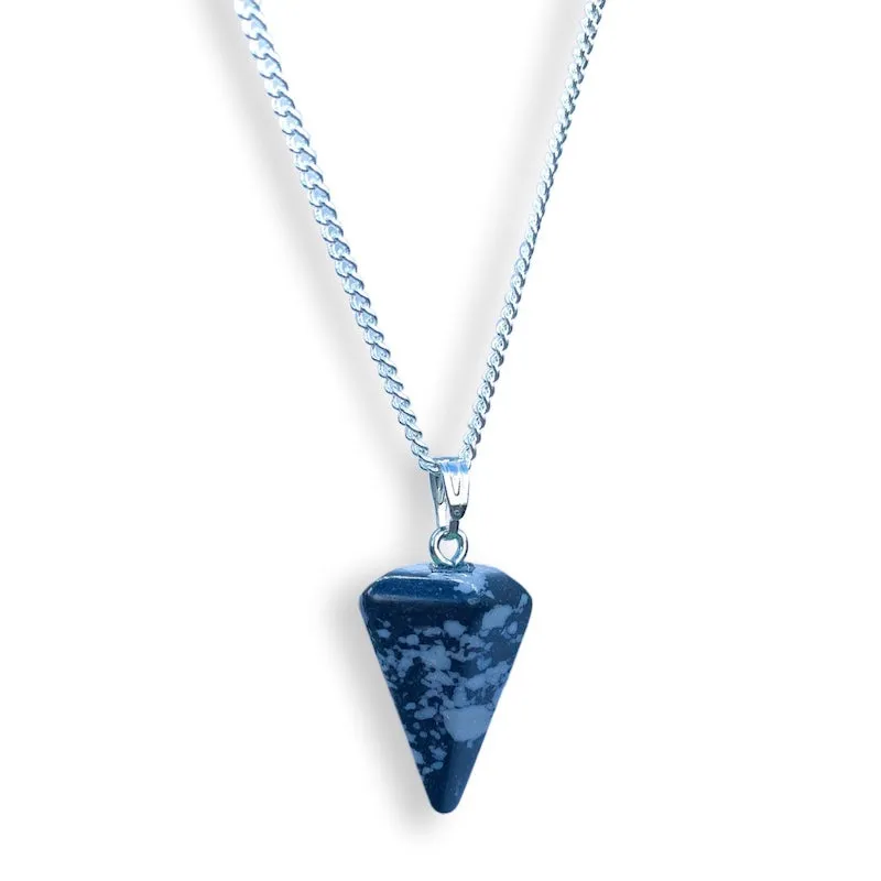 Single Point Gemstone Necklace