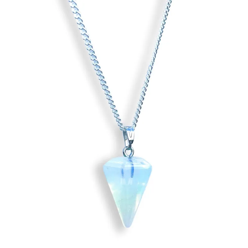 Single Point Gemstone Necklace