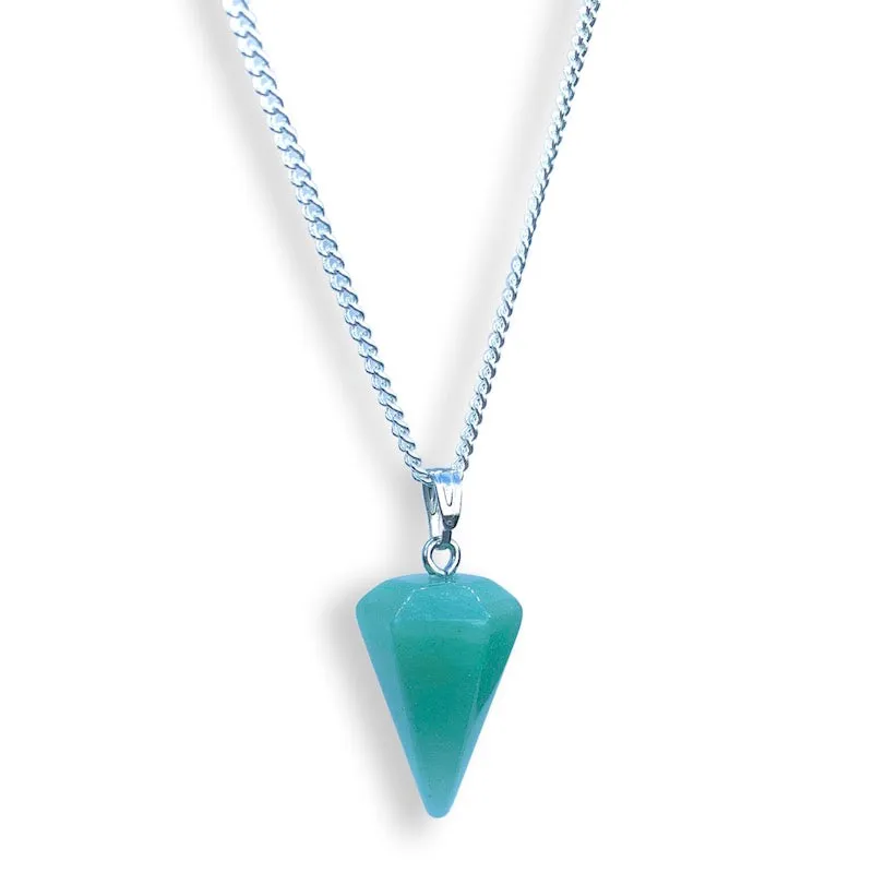 Single Point Gemstone Necklace