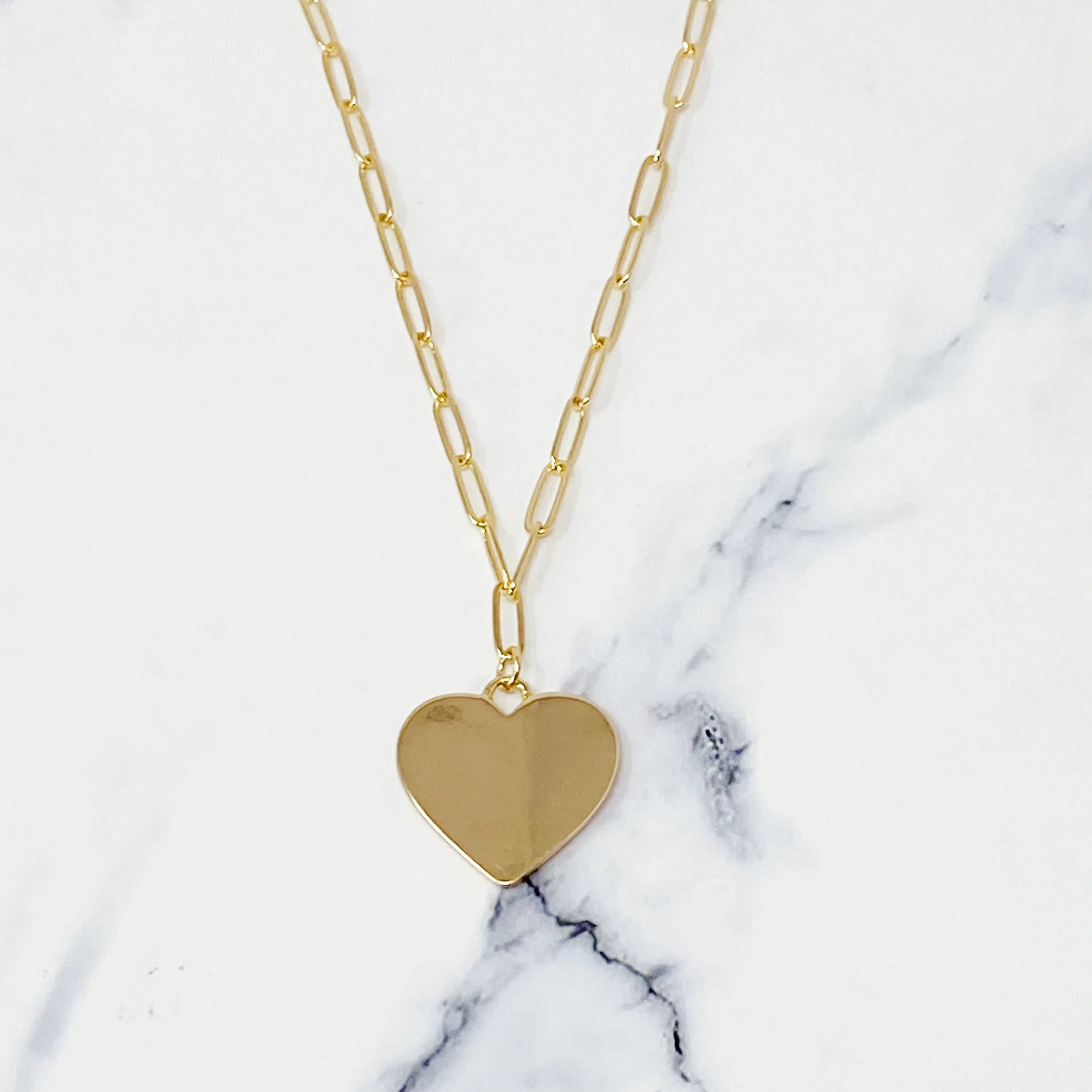 Soft Heart Pendant Necklace