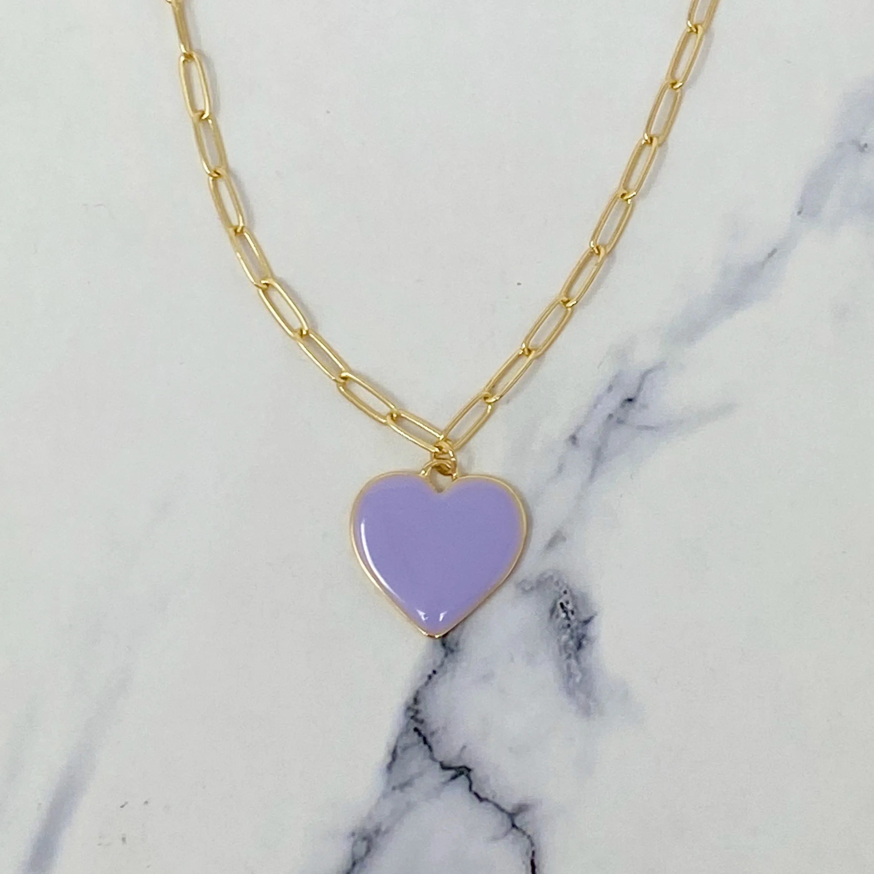 Soft Heart Pendant Necklace