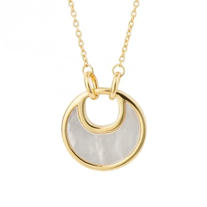 Sterling Silver 18ct Gold Necklace N4572W