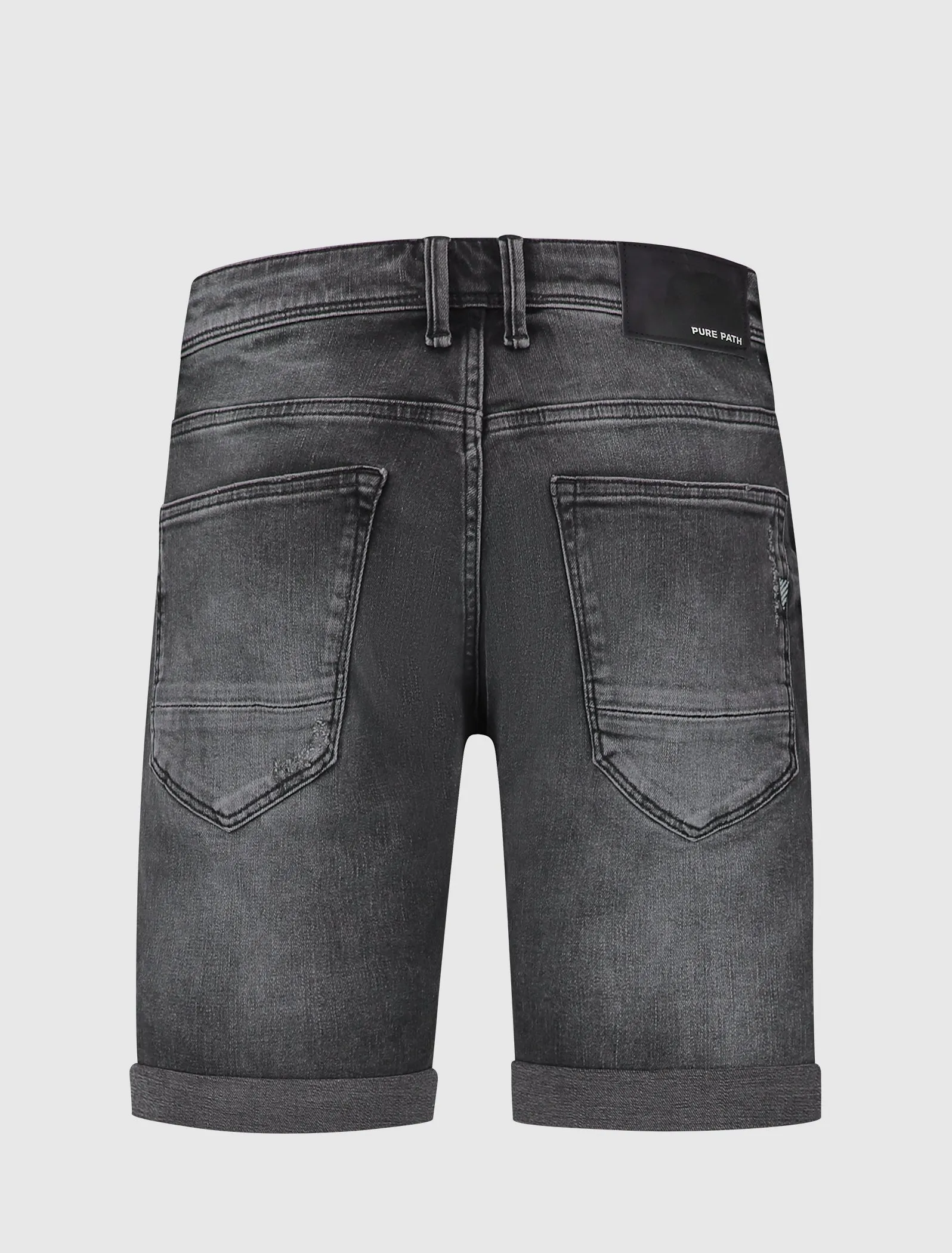 The Steve Skinny Fit Shorts | Denim Dark Grey