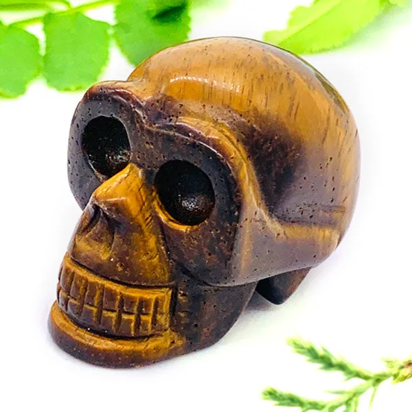 Tiger Eye Crystal Skull