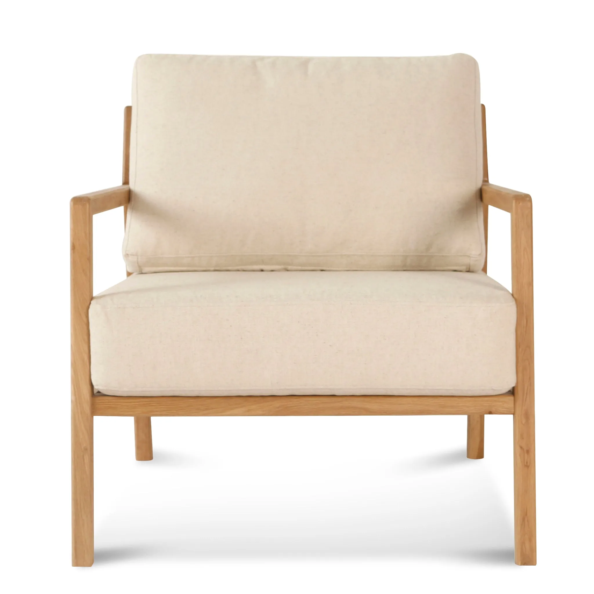 Trenton Fabric Armchair - Light Beige