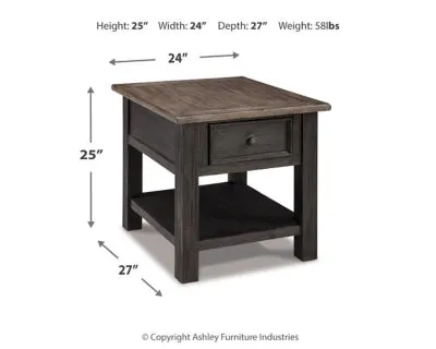 Tyler Creek Coffee Table with 1 End Table