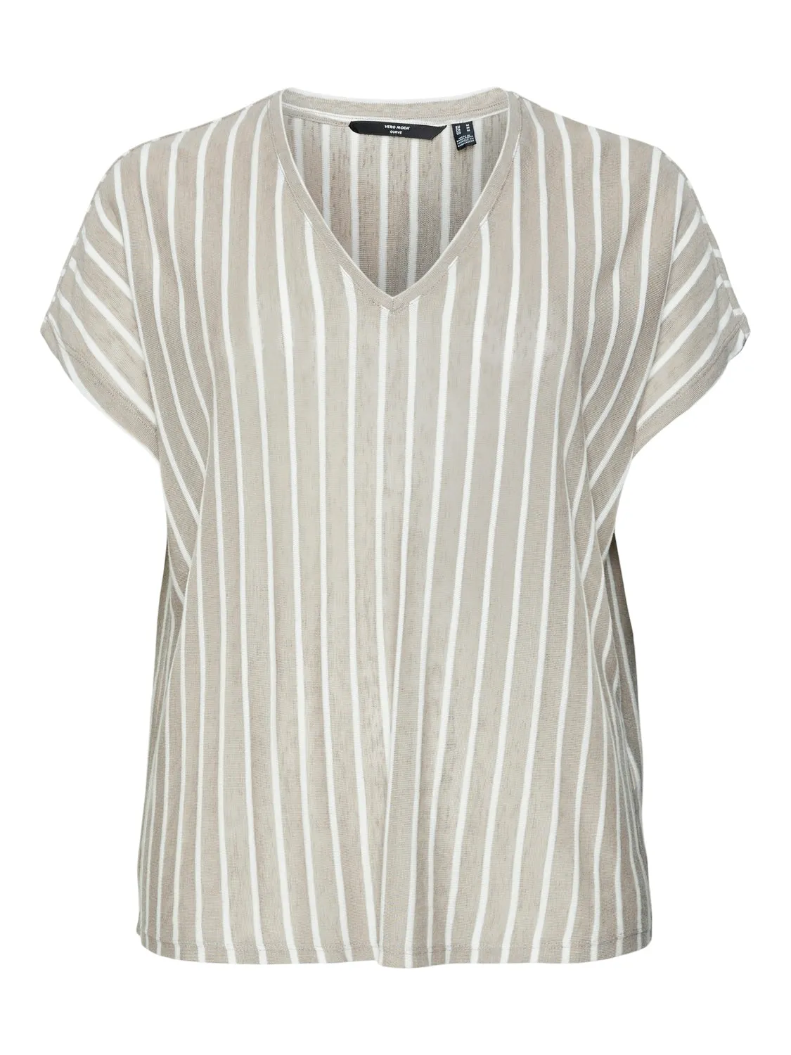 Vero Moda Curve Lana Top in Beige