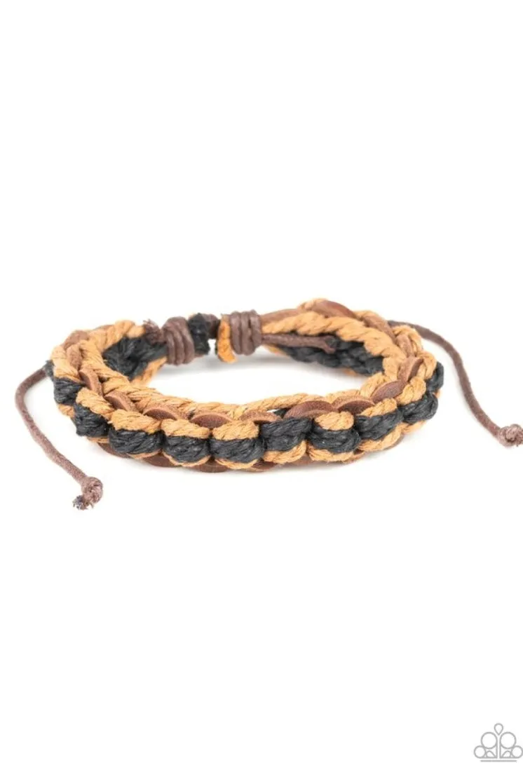 WEAVE It To Me Brown Urban Bracelet - Paparazzi Accessories